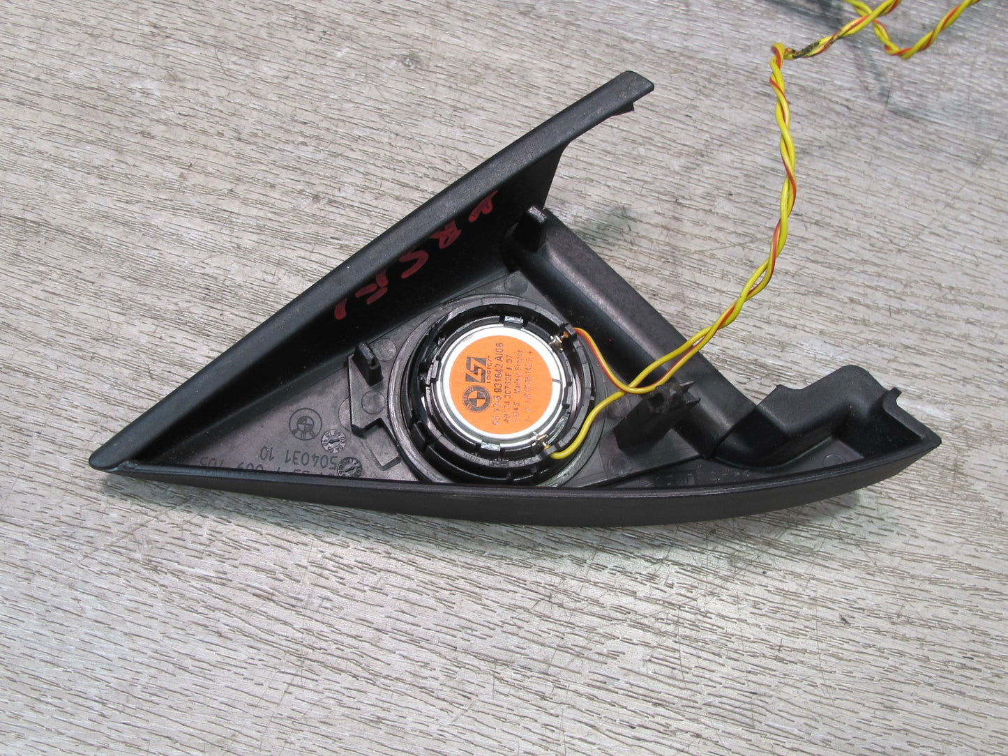 2006-2010 BMW E63 Left & Right Door TOP Hifi Tweeter Speaker Corner Trim Set
