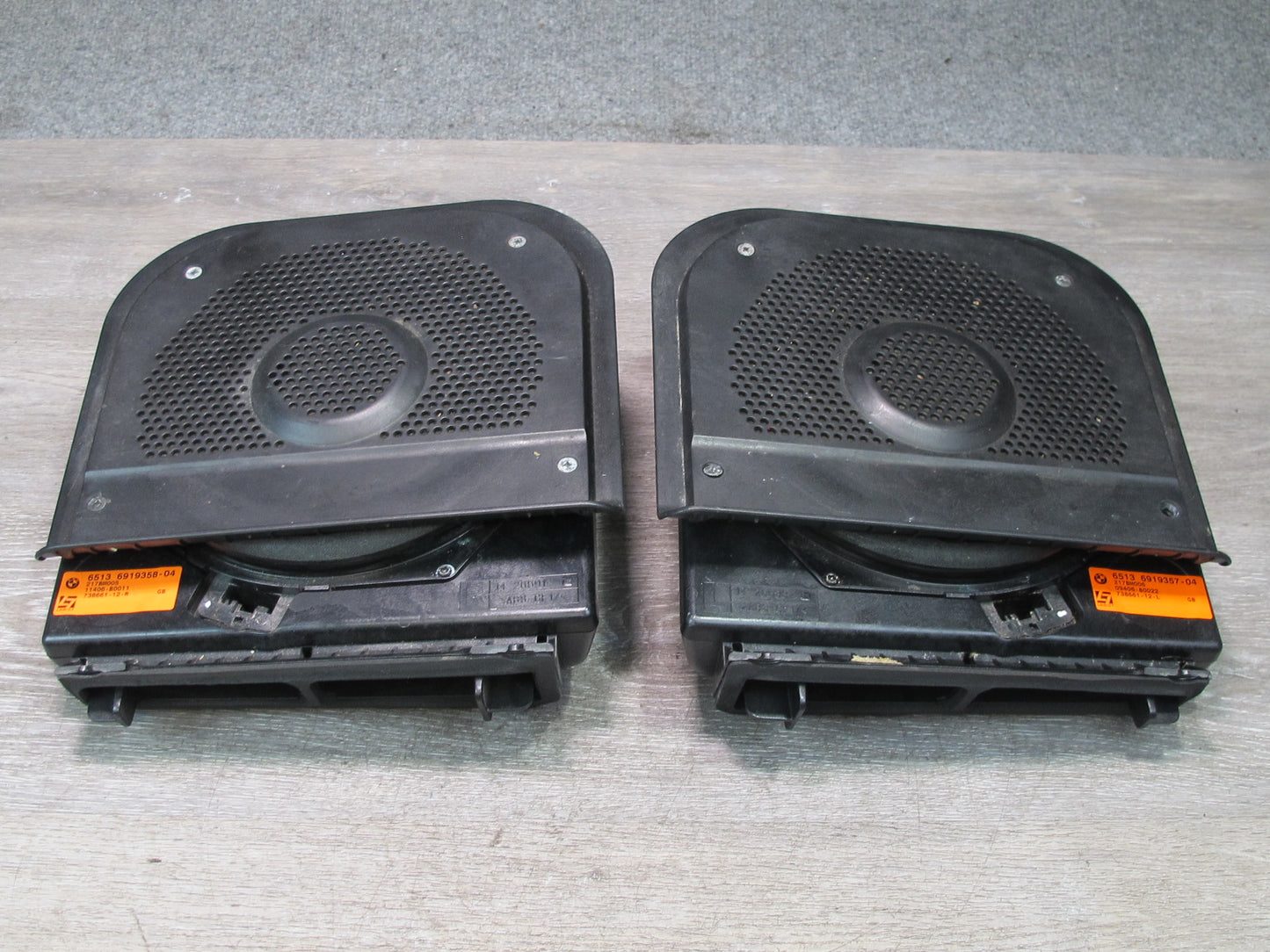 2006-2010 BMW E63 E64 Left & Right TOP Hifi Subwoofer Speaker Set of 2