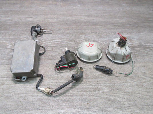 98-00 Lexus LS400 Right Xenon Headlight Module w Adjuster & Bulb Cover Set OEM