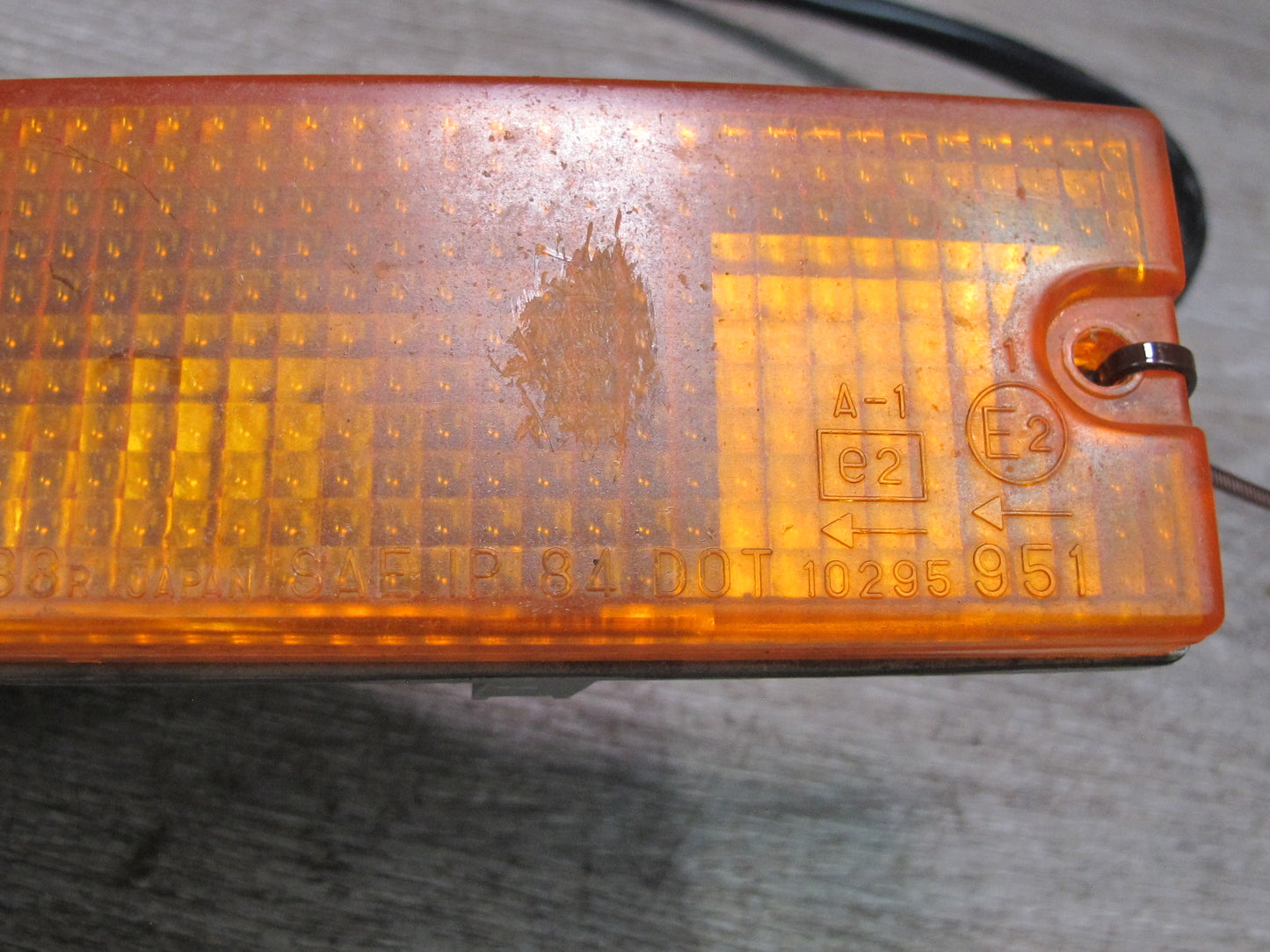 86-88 Mazda RX7 Front Right Headlight Lens Turn Signal Marker Light Lamp Set OEM