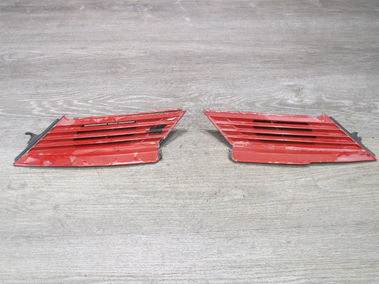 85-89 Toyota MR2 AW15 Rear Left & Right Exterior C-pillar Vent Trim Set RED OEM