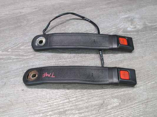85-89 TOYOTA MR2 FRONT LEFT & RIGHT SIDE SEATBELT BUCKLE RECEIVER SET OEM