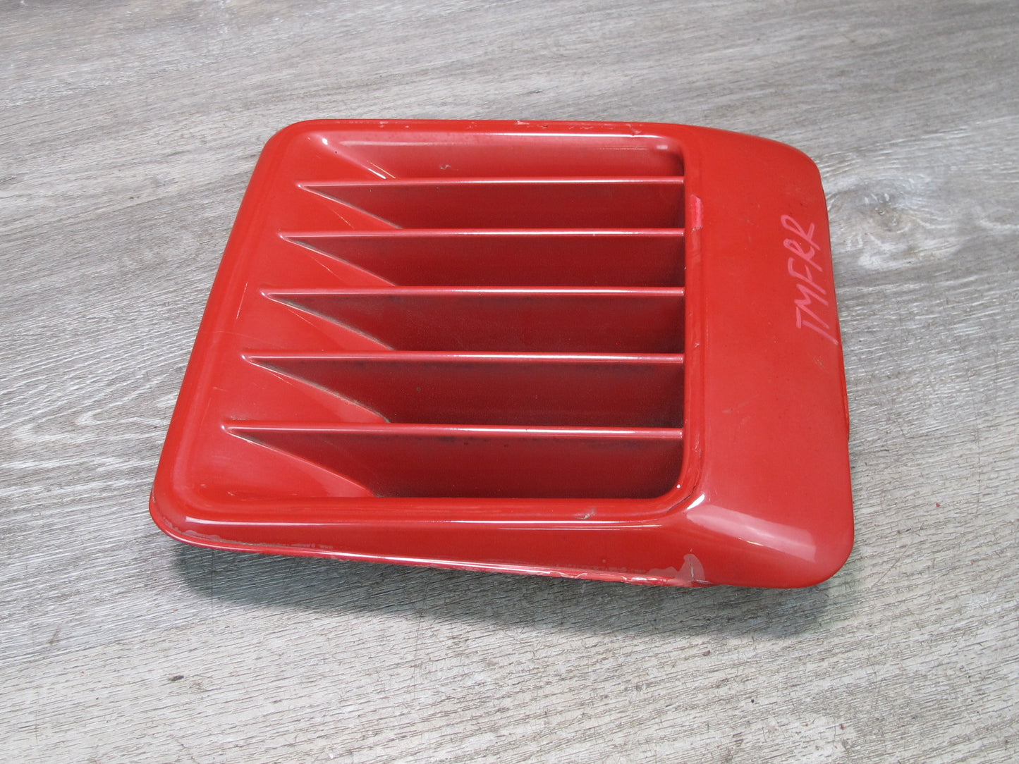 87-88 Toyota MR2 AW15 Right Quarter Panel Air Inlet Scoop Vent Grille RED OEM