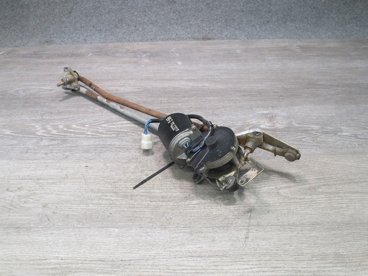 87-89 Toyota MR2 AW15 Front Windshield Wiper Transmission Linkage w Motor OEM