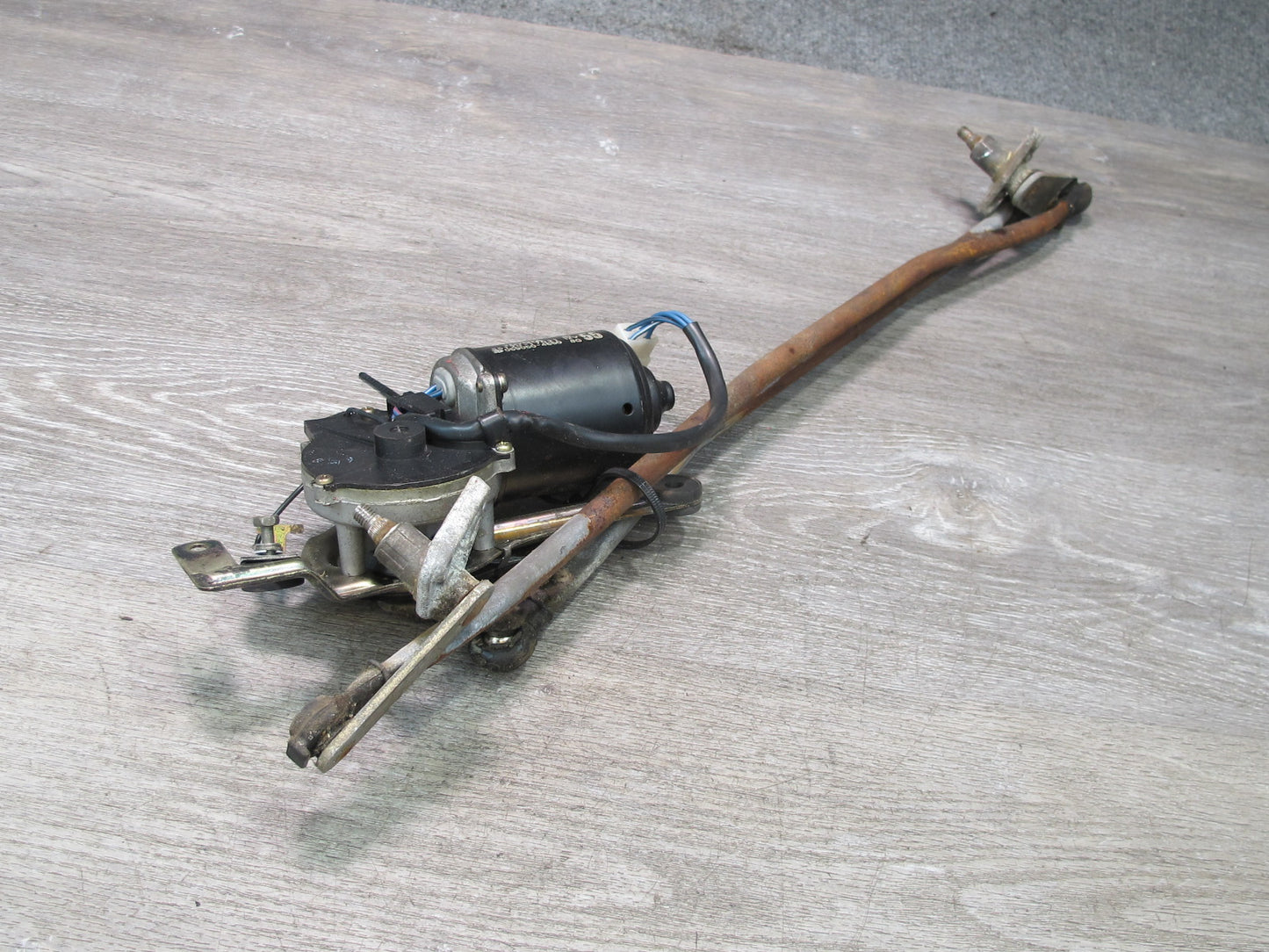 87-89 Toyota MR2 AW15 Front Windshield Wiper Transmission Linkage w Motor OEM
