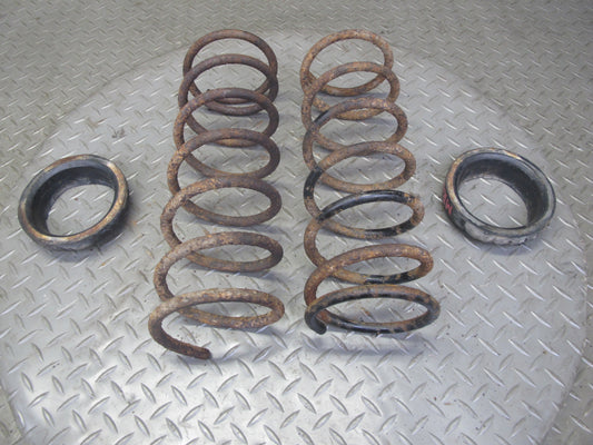 84-85 Mazda RX7 FB Rear Suspension Left & Right Side Coil Spring Set w Pad OEM
