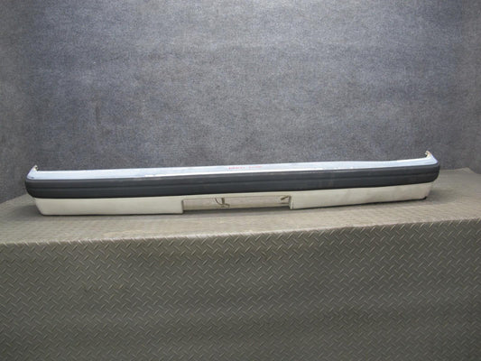 84-85 Mazda RX7 FB Rear Bumper Cover Dover White w Shock Absorber OEM