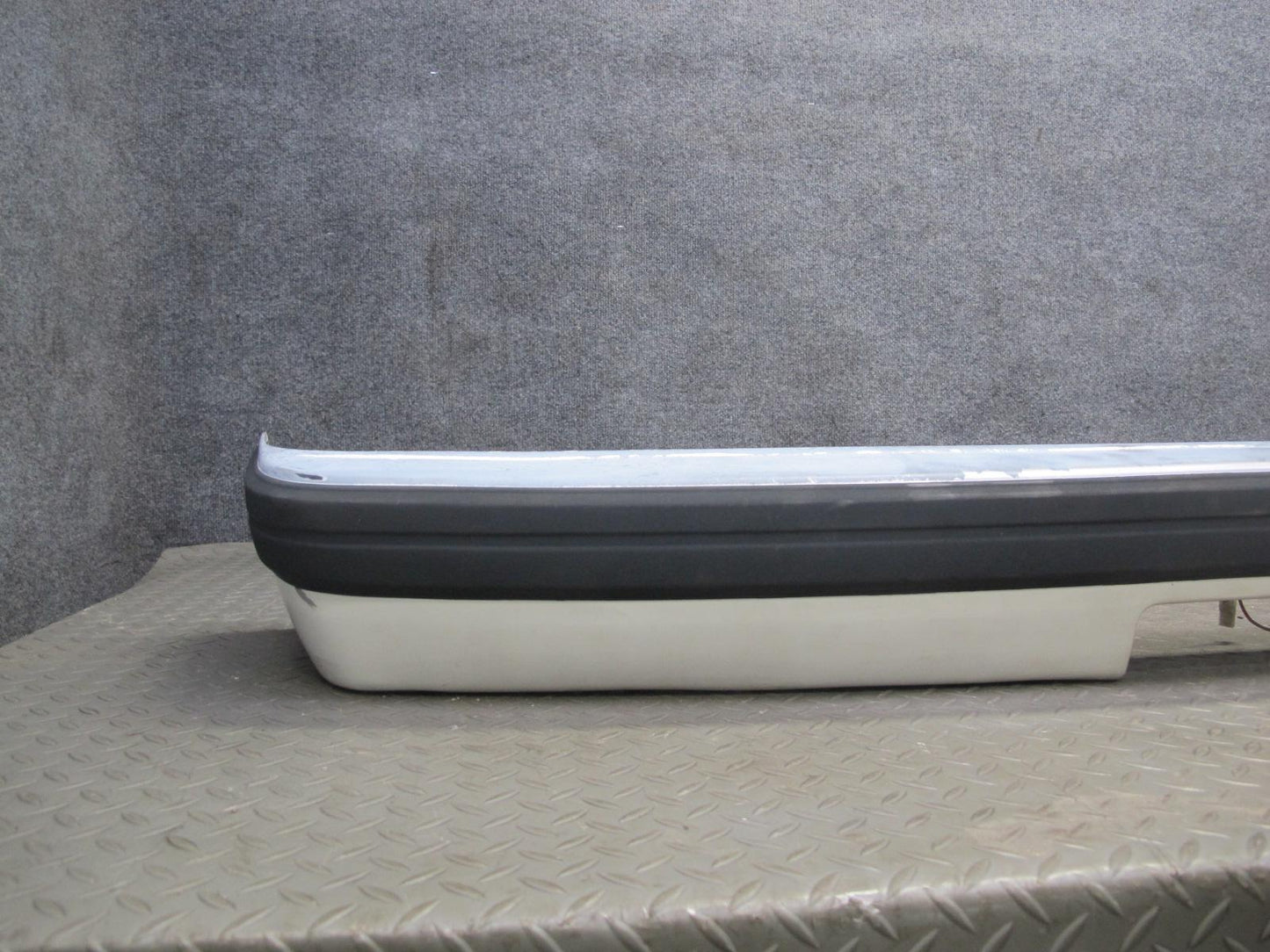 84-85 Mazda RX7 FB Rear Bumper Cover Dover White w Shock Absorber OEM