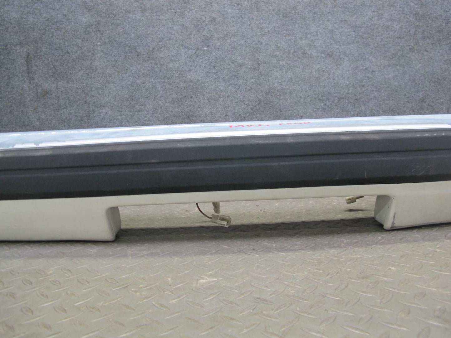 84-85 Mazda RX7 FB Rear Bumper Cover Dover White w Shock Absorber OEM