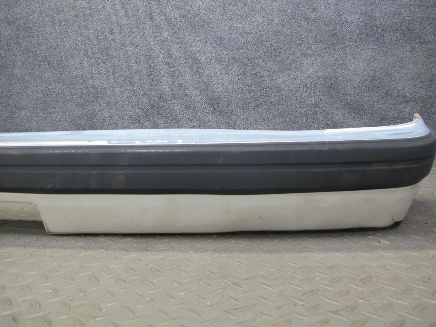 84-85 Mazda RX7 FB Rear Bumper Cover Dover White w Shock Absorber OEM