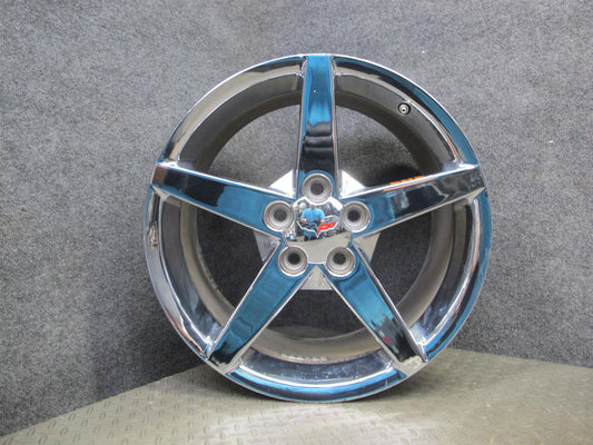 05-07 Chevrolet Corvette C6 R19" Rear Chrome Alloy Wheel Rim 19x10J ET79 OEM