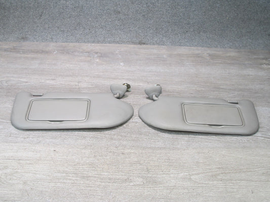 07-08 Nissan 350Z Z33 Convertible Set of 2 Left & Right Sun Visor  Gray OEM