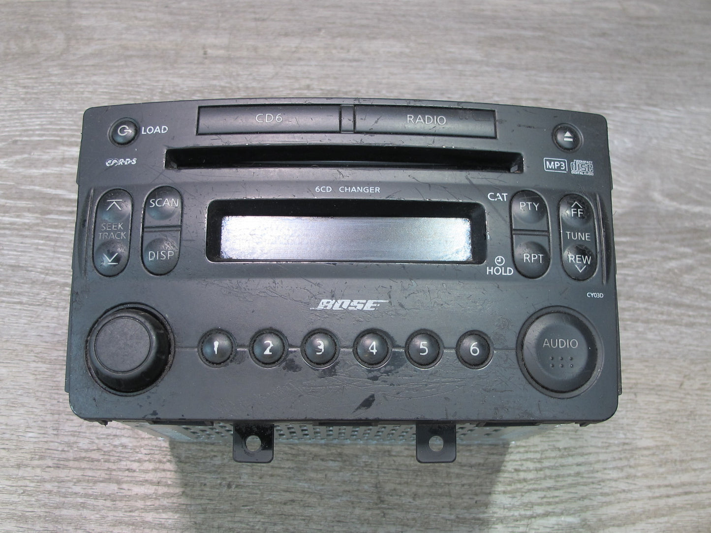 07-09 Nissan 350Z Z33 Radio AM FM CD Changer Player Receiver Head Unit Bose OEM