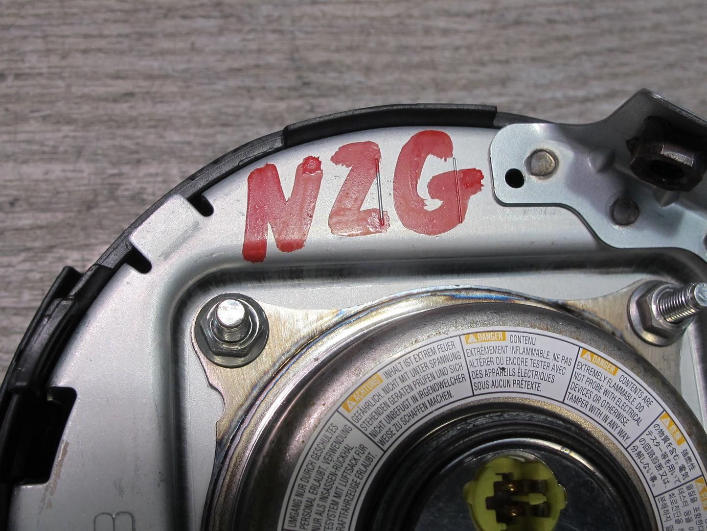 06-09 NISSAN 350Z Z33 FRONT LEFT DRIVER SIDE STEERING WHEEL SRS AIRBAG OEM
