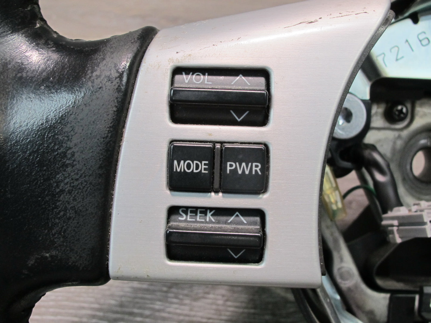 07-09 Nissan 350Z Z33 Conv Multifunction Leather Steering w Cruise Black OEM