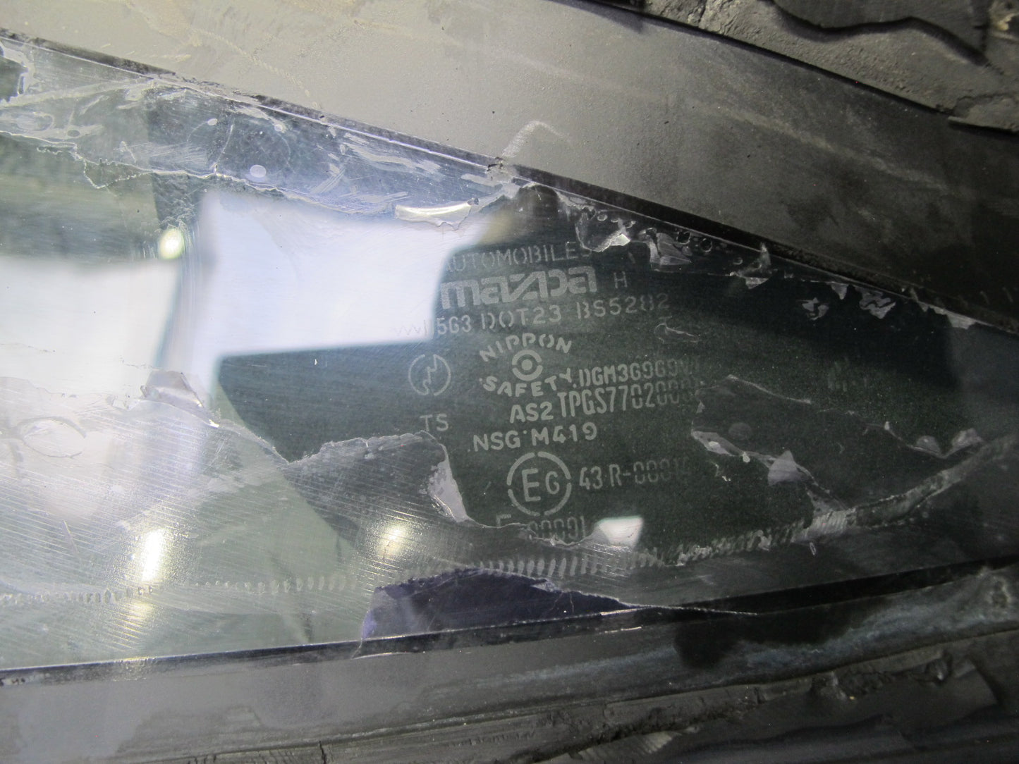84-85 Mazda RX7 FB Rear Right Quarter Glass Window OEM