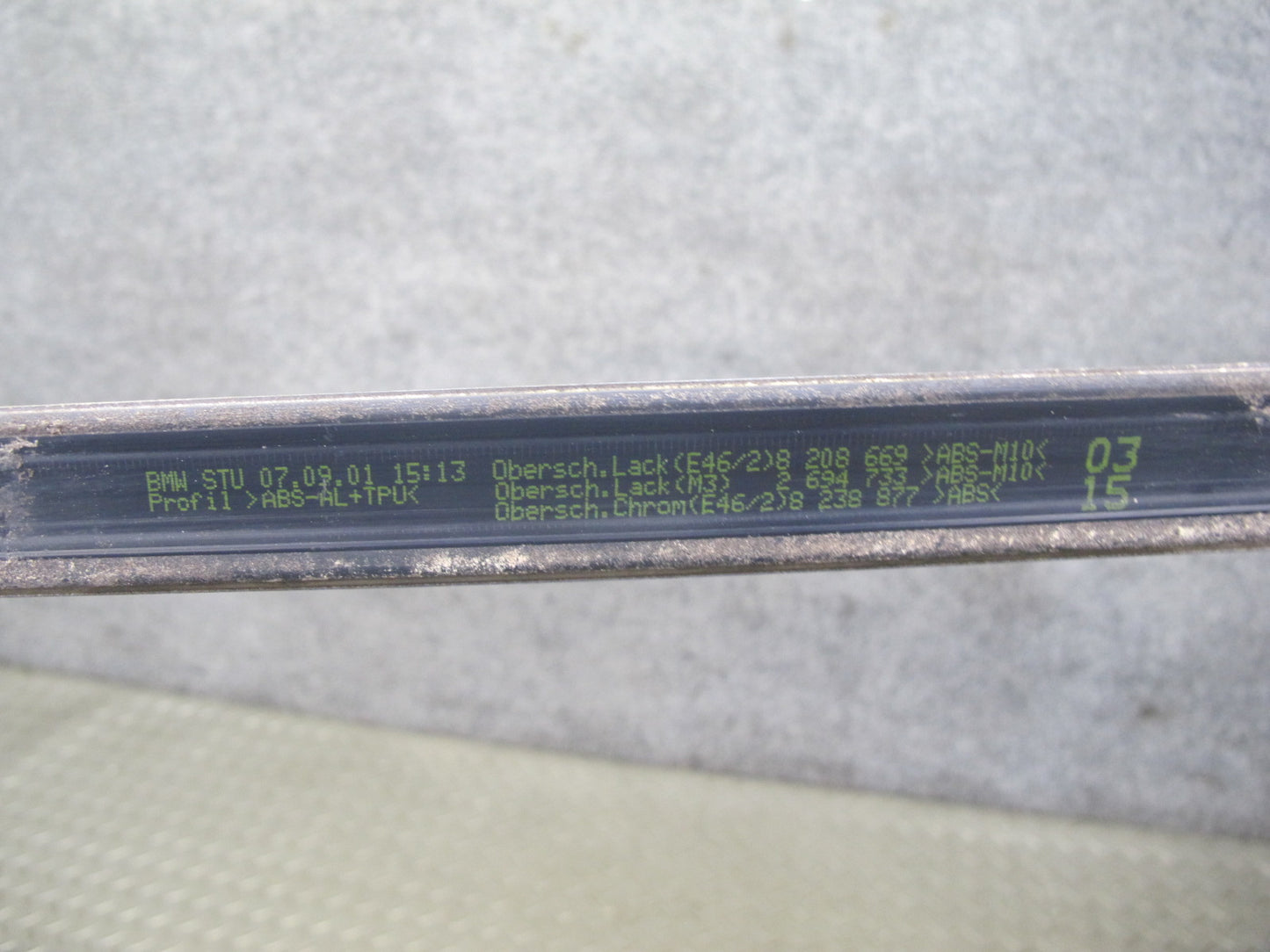 01-06 BMW E46 Coupe Convertible Set of 4 Door & Quarter Trim Molding OEM