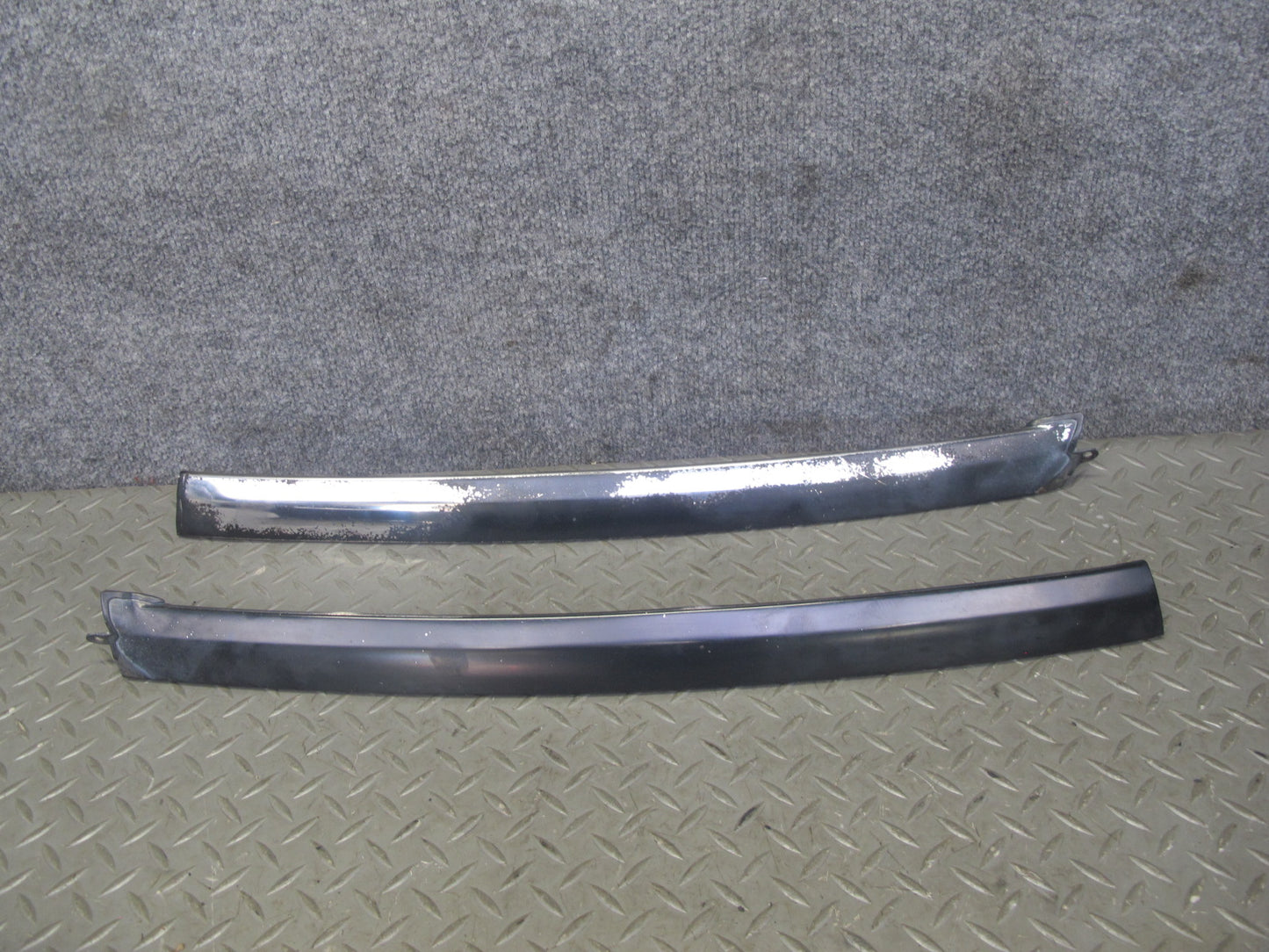 84-85 Mazda RX7 FB Front Windshield Left & Right A Pillar Molding Trim Set OEM