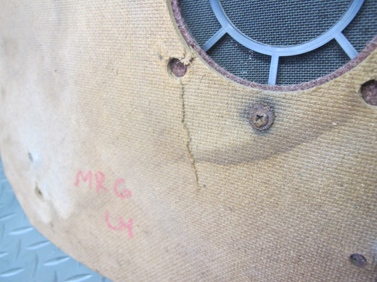 84-85 Mazda RX7 FB Front Left & Right Lower Kick Trim Cover Panel Set RED OEM