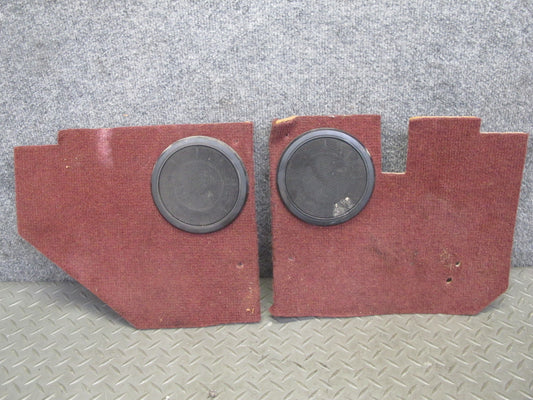 84-85 Mazda RX7 FB Front Left & Right Lower Kick Trim Cover Panel Set RED OEM