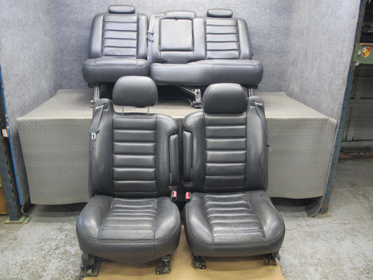 2005-2007 Hummer H2 SUT Front & Rear Left Right Side Leather Black Seat Set