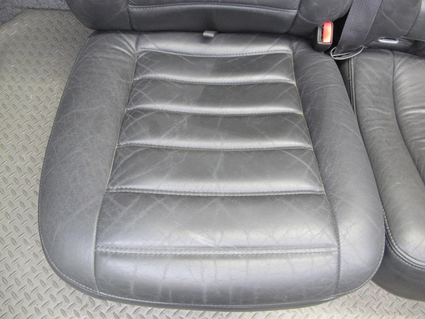 2005-2007 Hummer H2 SUT Front & Rear Left Right Side Leather Black Seat Set