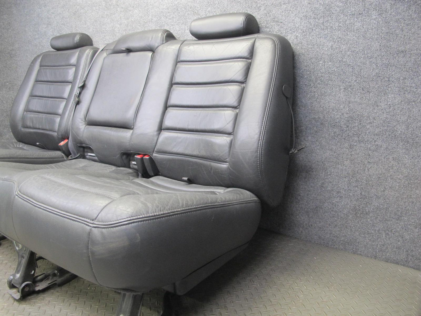 2005-2007 Hummer H2 SUT Front & Rear Left Right Side Leather Black Seat Set