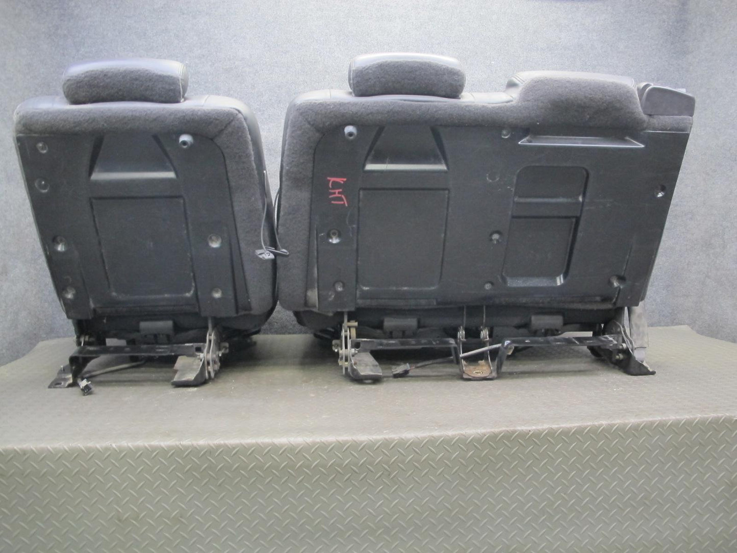 2005-2007 Hummer H2 SUT Front & Rear Left Right Side Leather Black Seat Set