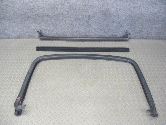 2003-2009 Hummer H2 Rear Left Window Outer Inner Weatherstrip Rubber Seal Set