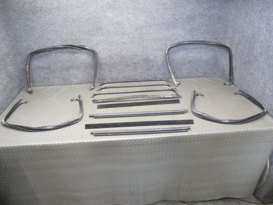 2003-2009 Hummer H2 Front & Rear Window Outer Inner Weatherstrip Rubber Seal Set