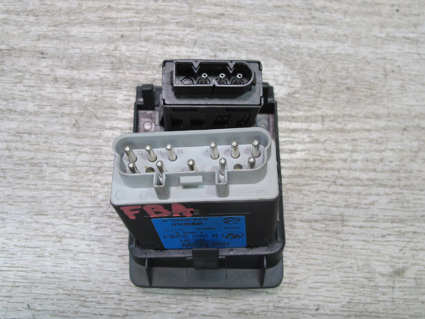 92-95 BMW E34 5-SERIES Headlight Fog Light Dimmer Switch Panel 8351235 OEM
