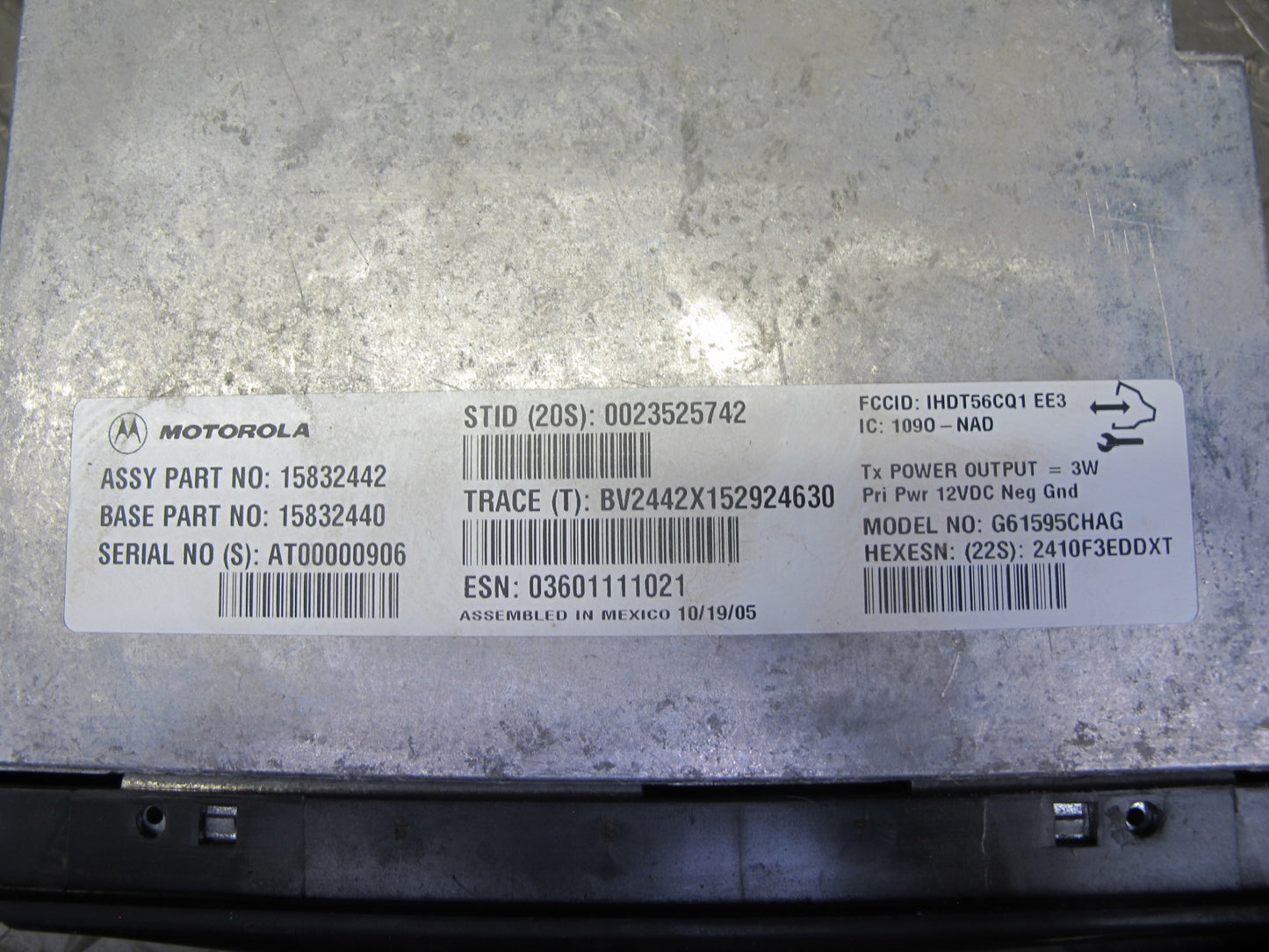 2006 Hummer H2 Onstar Communication Control Module Unit 15832442