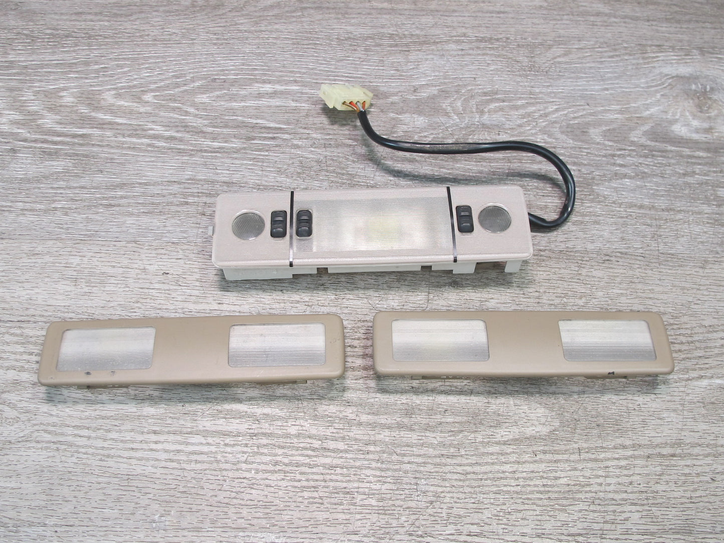 89-95 BMW E34 5-SERIES Front Center Right Left Interior Dome Light Lamp Set OEM