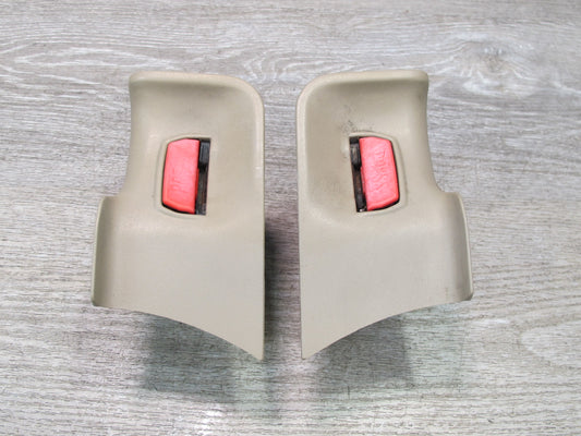 89-95 BMW E34 5-SERIES REAR LEFT & RIGHT SIDE SEATBELT BUCKLE RECEIVER SET OEM