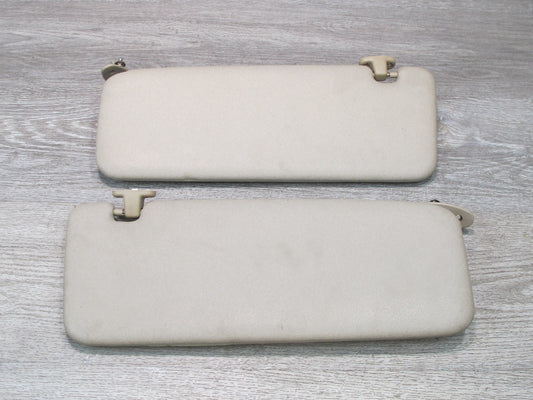 91-95 BMW E34 5-SERIES Set of 2 Front Left & Right Sunvisor Parchment OEM