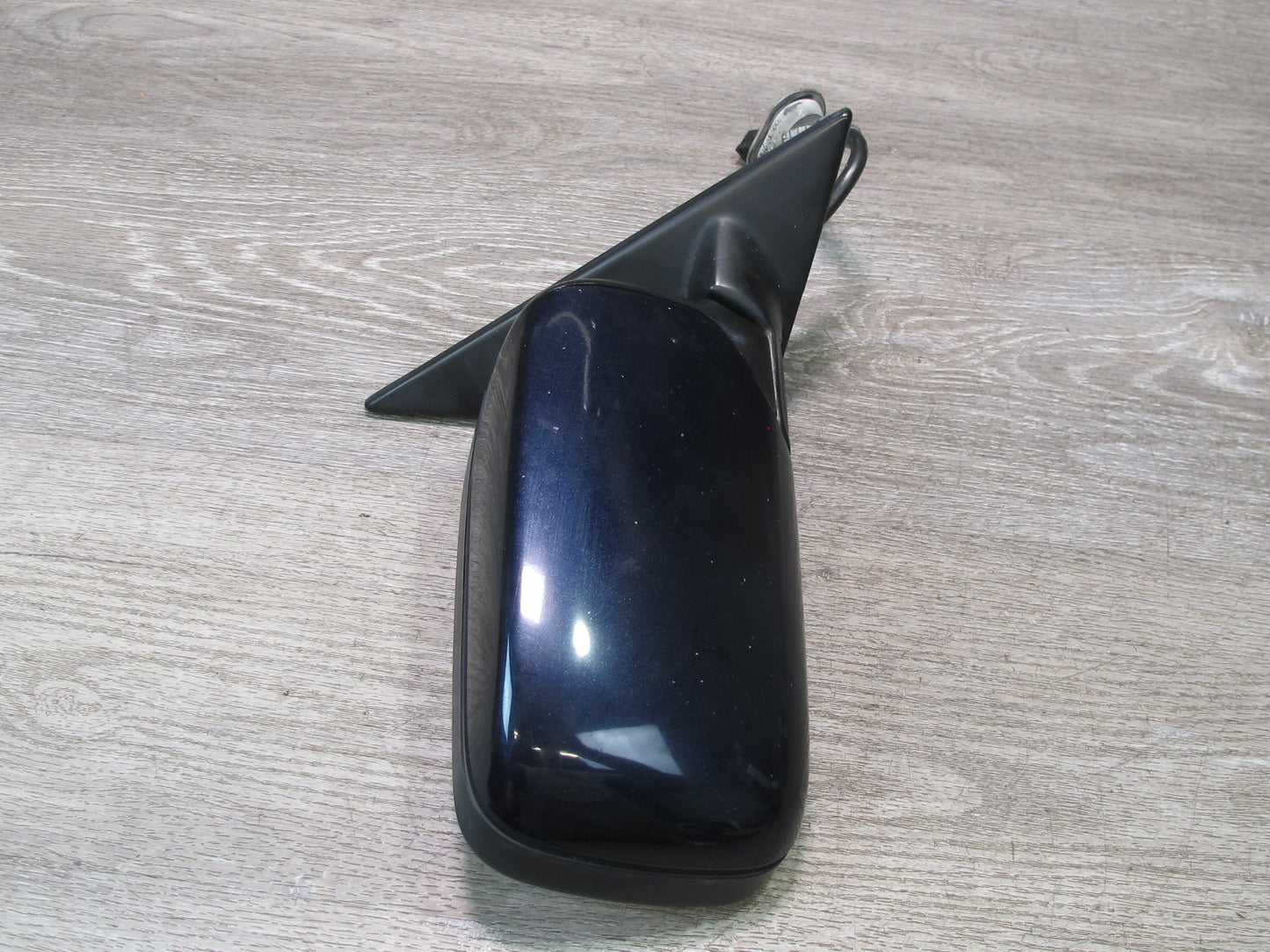 93-95 BMW E34 5-SERIES Right Passenger Door Power Heated Side Mirror Blue OEM