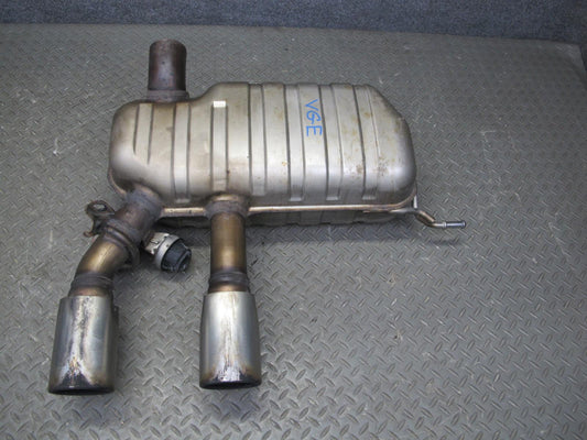 2008 VW Golf MK5 R32 VR6 3.2L Rear Exhaust Muffler w Tips OEM