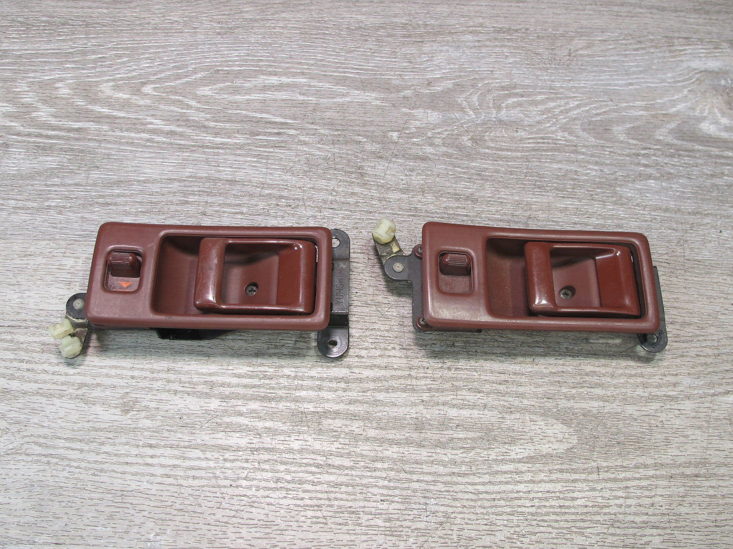 86-91 Mazda RX7 FC3S Set of 2 Left & Right Door Interior Handle RED OEM