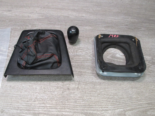 86-88 Mazda RX7 M/T Transmission Shifter Boot Trim Knob Mounting Plate Set OEM