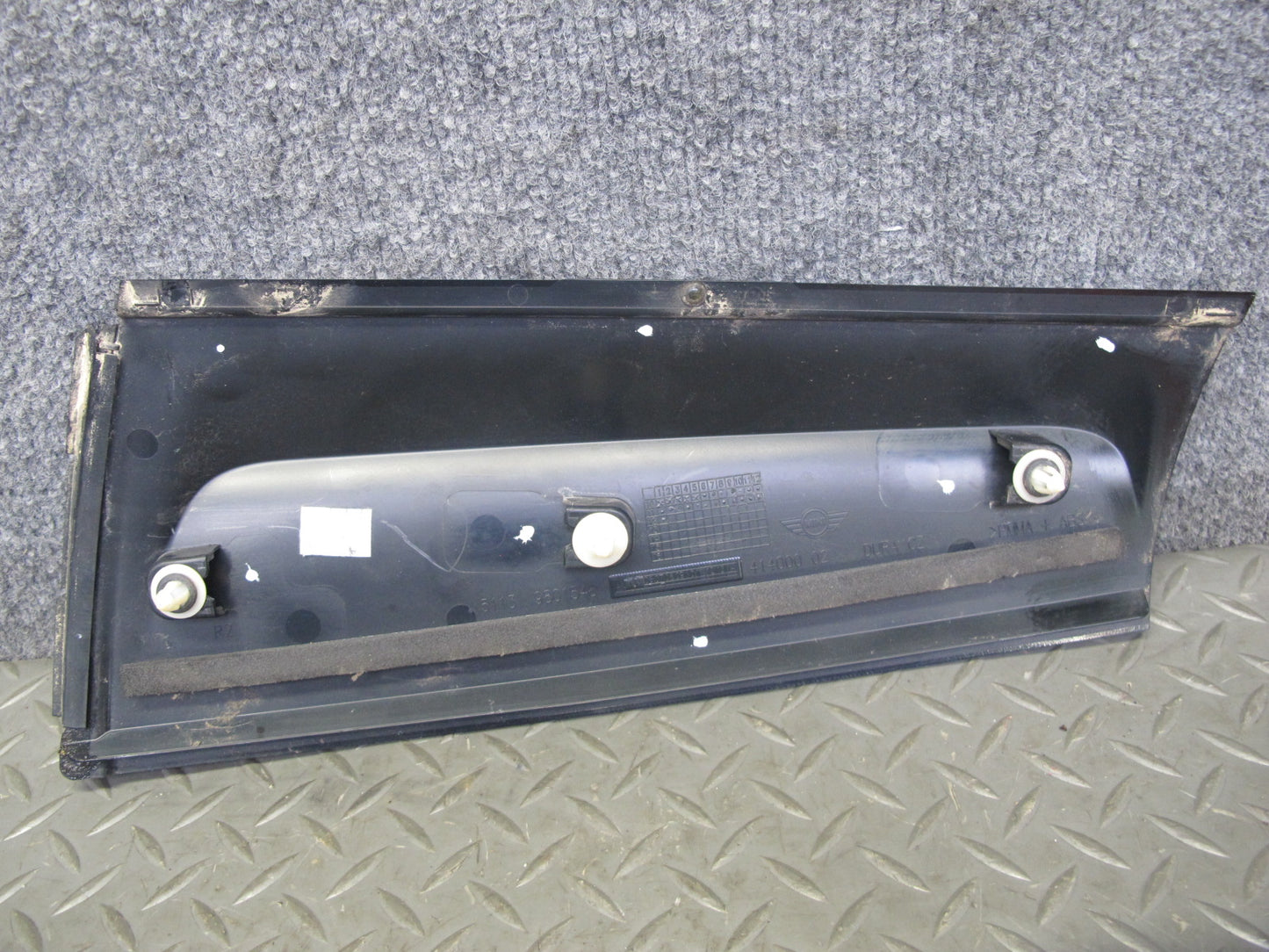 11-16 Mini Cooper R60 Set of 2 Rear Exterior D Pillar Trim Cover Molding OEM
