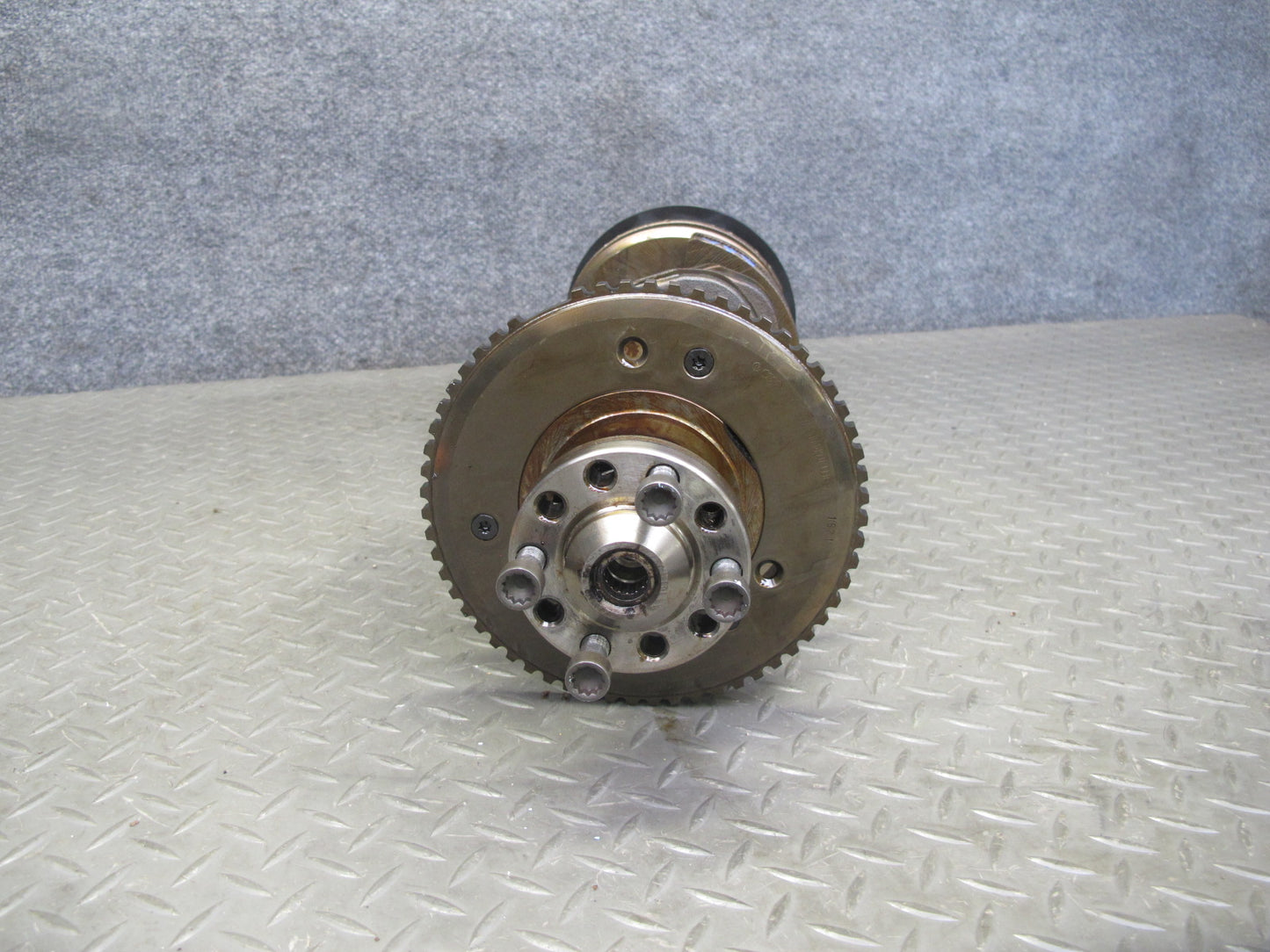 2008 VW Golf R32 VR6 Cbra 3.2L Engine Crankshaft w Bearings & Pulley 105K OEM