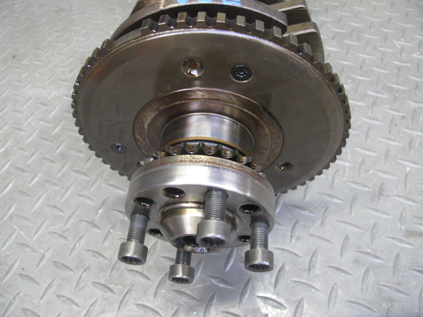 2008 VW Golf R32 VR6 Cbra 3.2L Engine Crankshaft w Bearings & Pulley 105K OEM