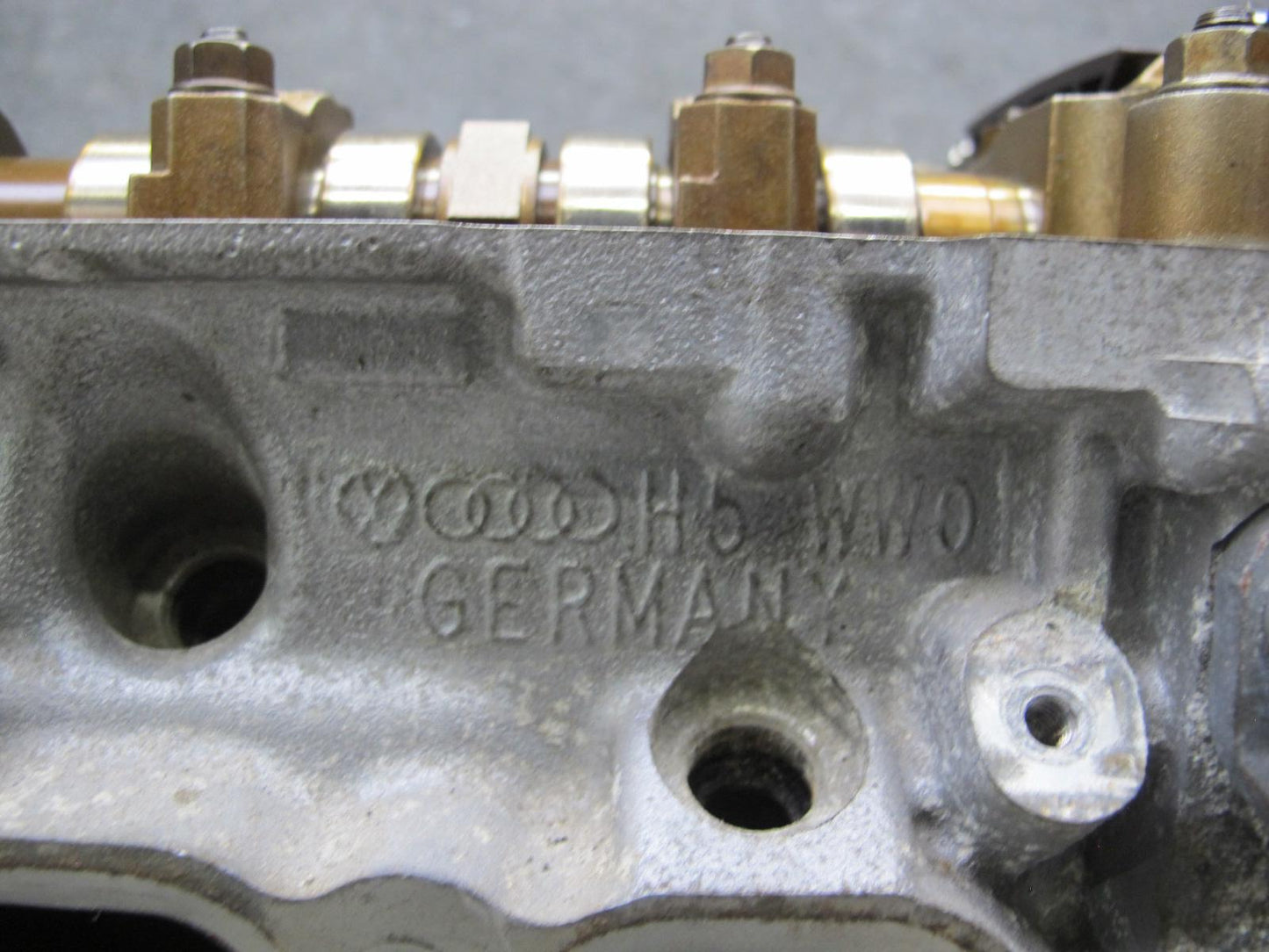 2008 VW Golf R32 VR6 3.2L Cbra Engine Cylinder Head w Camshafts & Timing Cover