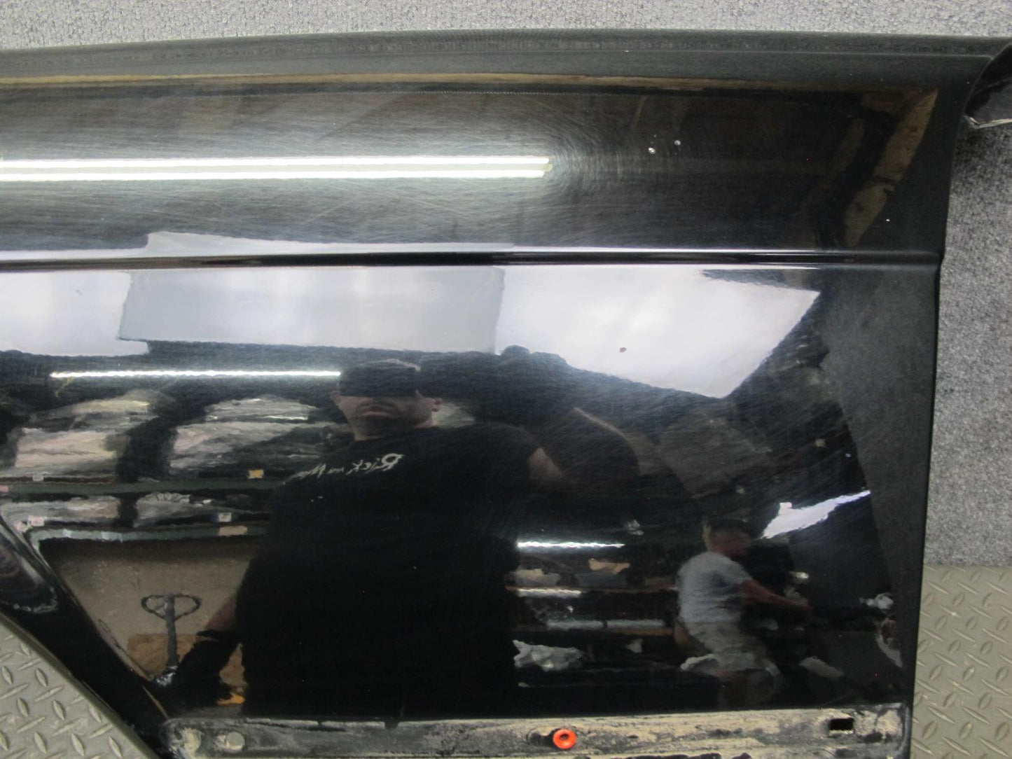 73-89 Mercedes R107 Front Left Fender Shell Cover Panel Black OEM