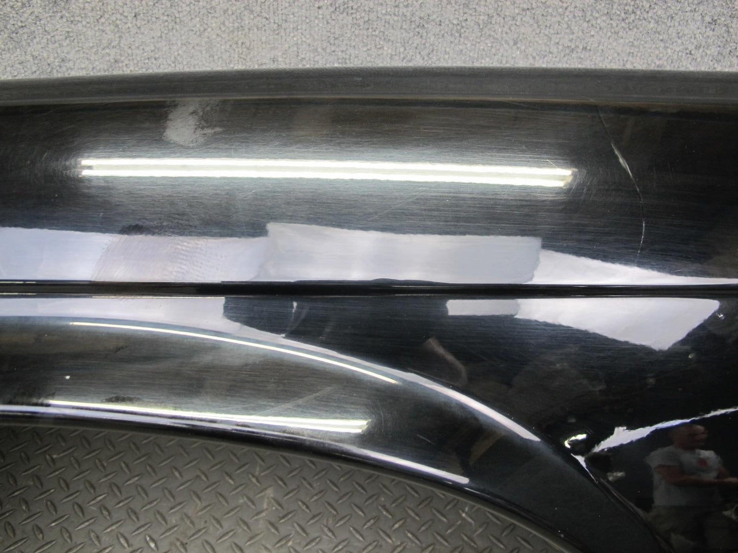 73-89 Mercedes R107 Front Left Fender Shell Cover Panel Black OEM