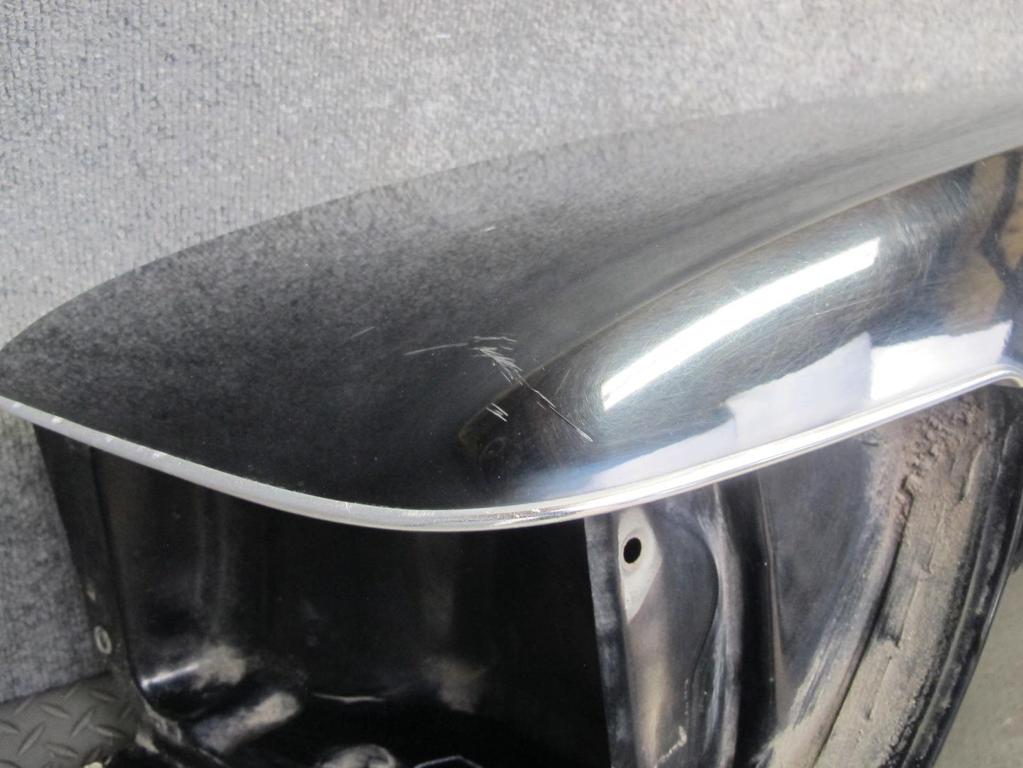 73-89 Mercedes R107 Front Left Fender Shell Cover Panel Black OEM
