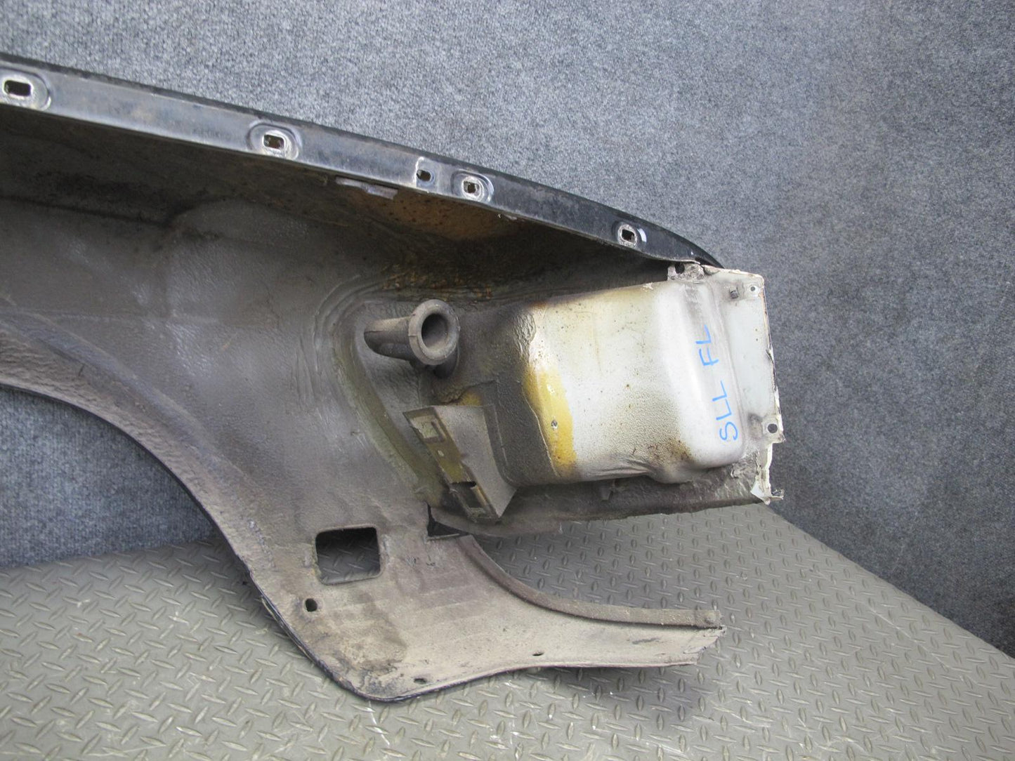 73-89 Mercedes R107 Front Left Fender Shell Cover Panel Black OEM