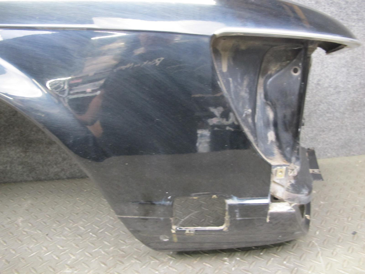 73-89 Mercedes R107 Front Right Fender Shell Cover Panel Black OEM