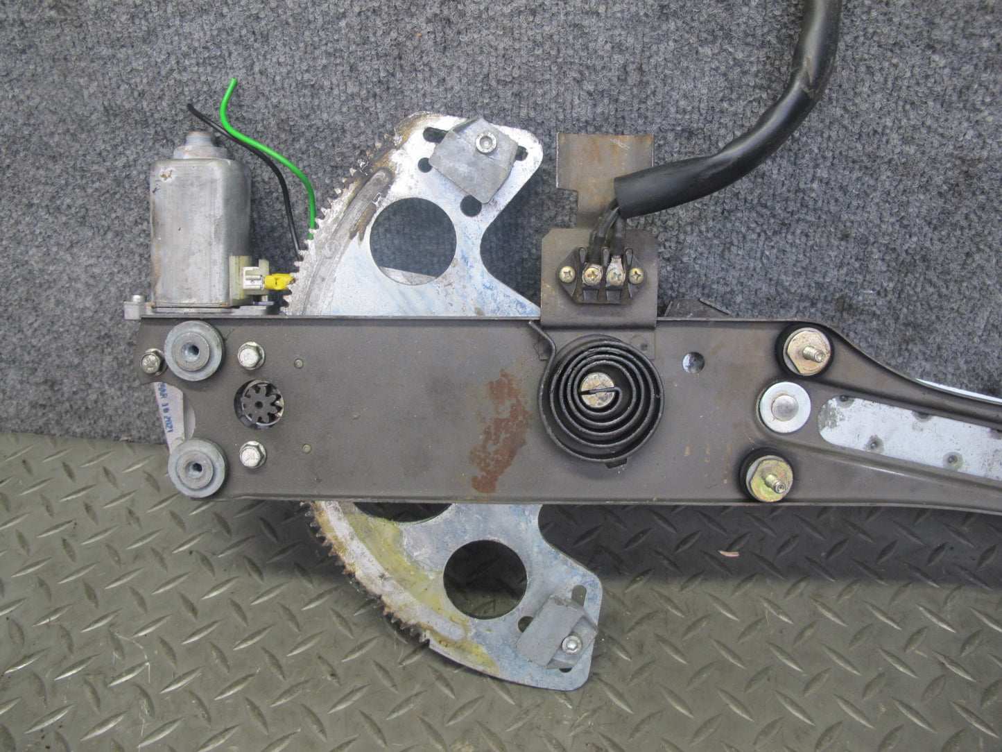 86-89 Mercedes R107 560SL Front Left Driver Door Window Regulator w Motor OEM