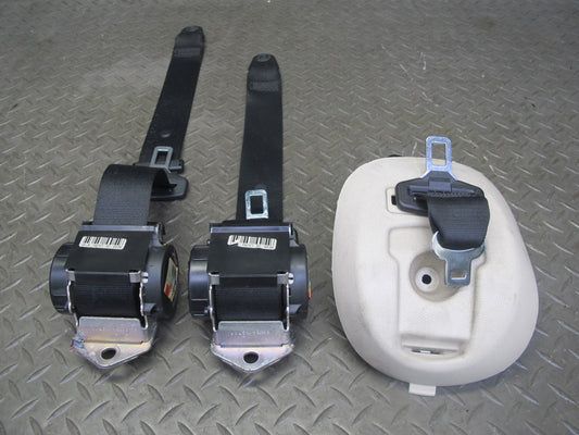 11-16 MINI R60 COUNTRYMAN REAR LEFT CENTER RIGHT SIDE SEATBELT RETRACTOR SET OEM